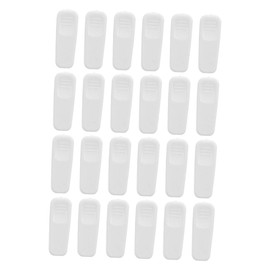 TEHAUX 60pcs Cable Clamps for Diameter Earphone Wires White Plastic Cord Clips for Headphone Cable Management Secure Grip Organizers for Desk and Office Tangle Prevention