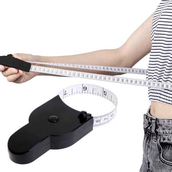 Measuring Tape Body Black, Body Measuring Tape, 150 cm /