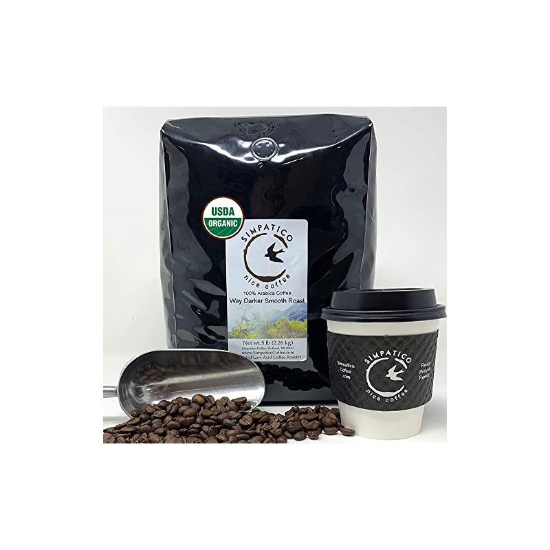 Simpatico Low Acid Coffee - Regular - Organic Way Darker