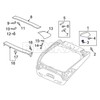 Rexka 10pcs Tailgate Spoiler Clip 91513-T6A-003 Compatible with Honda Civic,