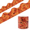 Fiercy Seamless Scalloped Bulletin Board Borders for Classroom Decoration, Autumn