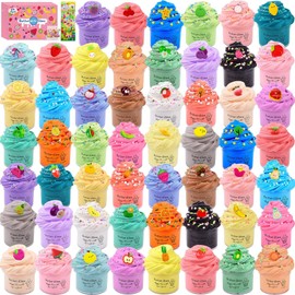 DUJUANHUA 54 Pack Mini Butter Slime Kit for Girls Boys, Scented Fruit Party Favors, Sof...