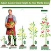 70pcs Garden Stakes Set, 16 Inches Plastic Coated Metal Plant