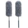 2 Pack Small Microfiber Feather Duster for Cleaning, Hand Washable