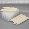 6-Cavity Long Cylinder Mold for Candle Making, 6 Holes Cylinder