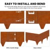 Corten Steel Landscape Edging 40 Inch Strips, 10-Inch Depth Metal