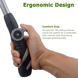 H2O WORKS 22-Inch Heavy-Duty Thumb Control Watering Wand with Adjustable Rotating Head, Ergonomic Sprayer Wand with Flow Control, No Assembly Required Wand