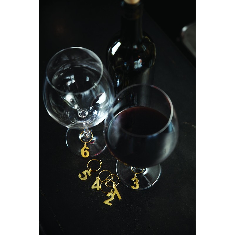 Viski Belmont Gold Plated Wine Charms