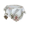 Tablecloth - Square Scandinavian - Embroidered Lace Side Table -