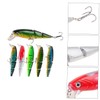 SUPVOX 5pcs Three-Section Hard Fishing Lures for Freshwater and Saltwater