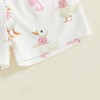 Xnqiwq Toddler Baby Girl Summer Silly Goose Outfits Bow T