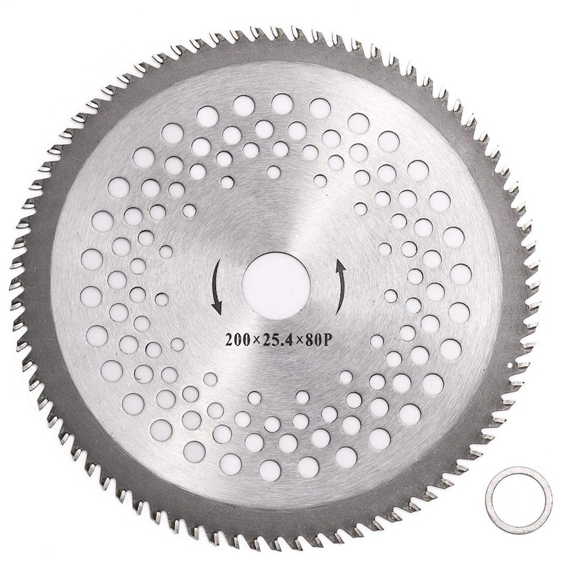 BlueNatHxRPR 8 Inch 80T Carbide Tip Blade with Washer Adapter