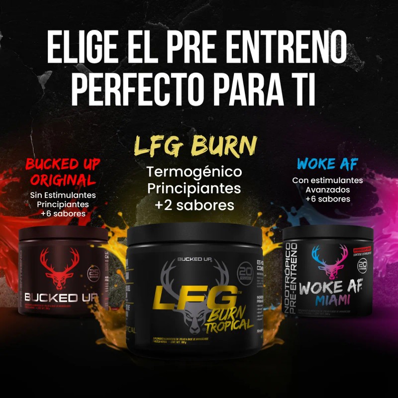 Bucked Up Pre Workout | Beta Alanina + Citrulina +