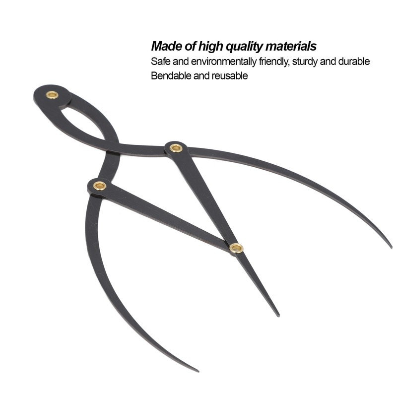 Eyebrow Ruler Multifunctional Stainless Steel 3 Point Positioning Ruler for