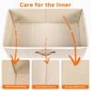 KitHero 6 Inches Under Bed Storage with Wheels Pack of