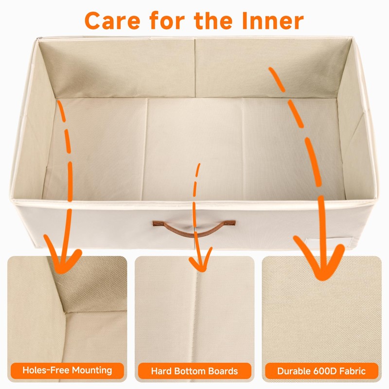 KitHero 6 Inches Under Bed Storage with Wheels Pack of