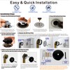Black Universal Tub Drain Tip Toe Tub Conversion Kit Assembly,