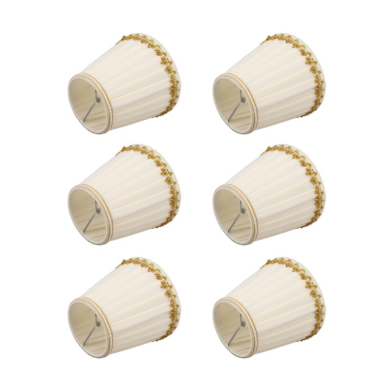 6Pcs Small Lamp Shades Safe Soft Easy Installation Modern Light