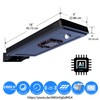 Solar Power Dusk to Dawn Black Aluminum Outdoor Integrated LED