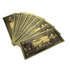 5pcs One Million Dollar Bills for Bookmark, Colored Bill Notes for Decor Bring Good Lucky for Christmas Gift