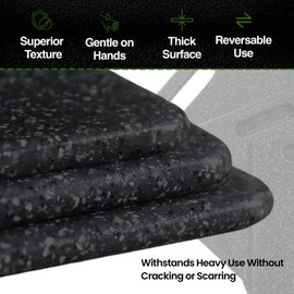 New Genflo Cutting Board Set – 3-Piece Plastic Cutting Boards for Kitchen, Non-Slip with Juice Grooves – Dishwasher Safe Small, Large & XL Cutting Boards – Black Chopping Board Set