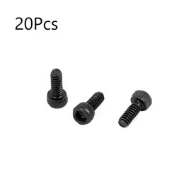 TOP-VIGOR 20Pcs M1.6-0.35 x 20mm Hex Socket Head Cap Screws, Fully Thread Allen Socket Drive DIN912, 12.9 Alloy Steel Machine Fastener Screws for Bicycle Motorcycle Machine Repairment