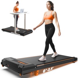 Q29-3 American Warehouse Under Desk Walking Pad with Adjustable Incline  Available Electric Treadmillcolor: Black