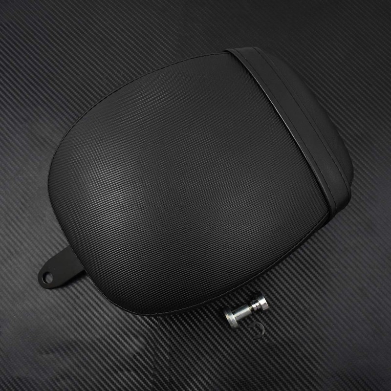 HDBUBALUS Motorcycle Rear Seat Pelion Pad Seat with Belt Fits