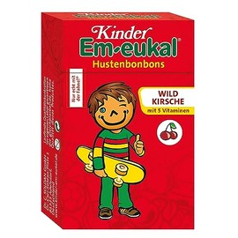 Kinder Em-eukal Hustenbonbons mit 5 Vitaminen, Wildkirsche, Zuckerhaltig, 40 g