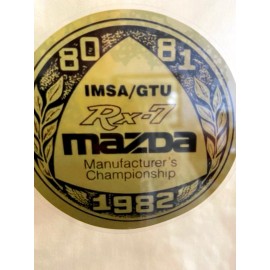 Mazda 1982 Mazda Rx-7 racing sticker. Inside Of Glass 3.5”x 3.5” $12.99