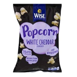 Wise Foods Air Popped White Cheddar Popcorn 6.5 oz. Bag (4 Bags)