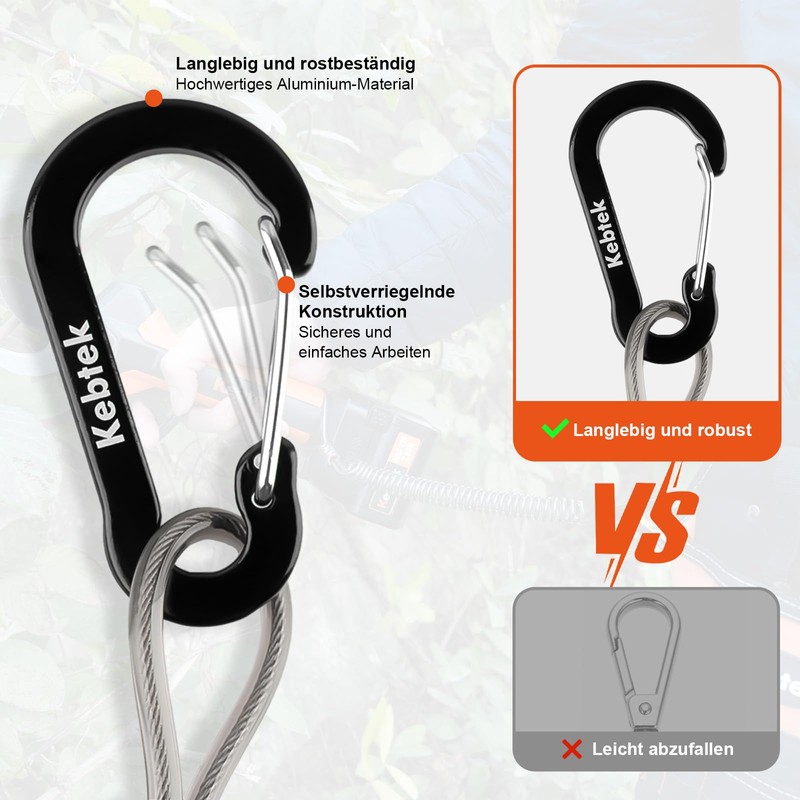 Anti-Drop Tool Tether for Power Tools, 25 kg Load Capacity,