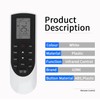 YAN1F1F YAN1F1 Replacement Remote Control for Gree Air Conditioner VIR09HP115V1AH
