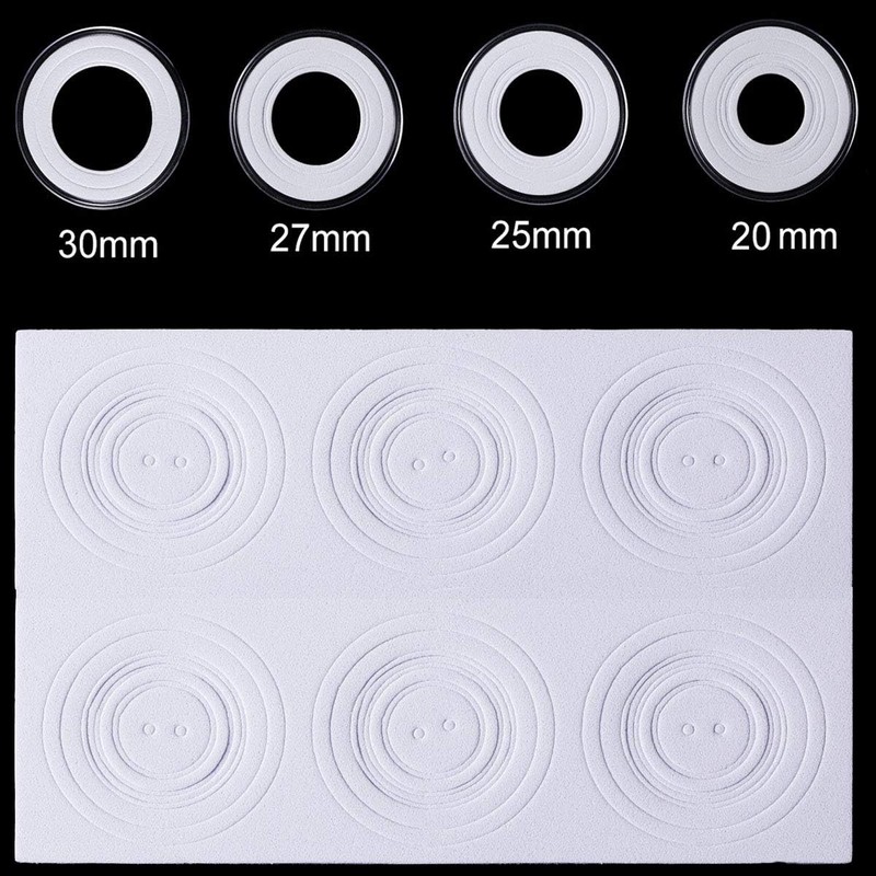 Osuter Coin Capsules Storage Plastic Coin Holder with Storage Box