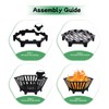 LTSEAME 22.5 inch Portable Fire Pit Outdoor Plug Fire Pit
