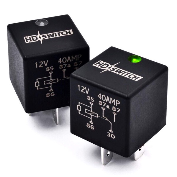 HD Switch (2 Pack) 12V 40A Waterproof Relay Replaces Wright