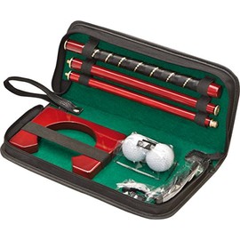 Office Golf Set Golf Putter Wooden Putter Indoor Golf Set in Gift Box with 2 Balls Improve Handicap