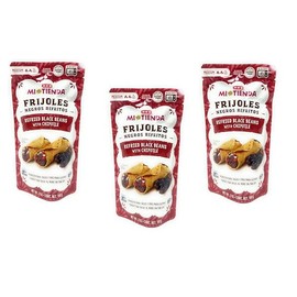HEB H‑E‑B Mi Tienda Frijoles Microwavable Refried Black Beans with Chipotle Flavor 7oz - 3 bags