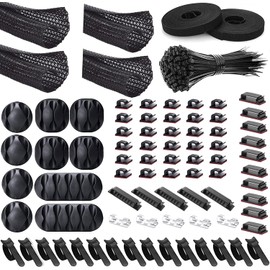 181pcs Cable Management Box, Organizer for Cords and Wires