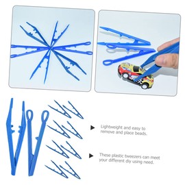 Operitacx 20 Stück Plastik -pinzettenclips Diy-pinzette Aus Kunststoff Pinzette Pinzetten Kunststoffpinzette Für Vorschulpinzette Kinderhandwerk