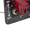 Ignition Switch Panel Kit 12V 40A Carbon Fiber Racing Style