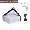 Transparent Waterproof PE Tarp with Reinforced Edges & Grommets