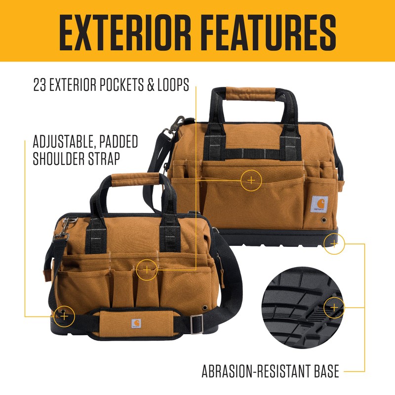 Carhartt Onsite Tool Bag, Durable Water-Resistant, Tool Storage Bag, Heavyweight