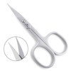 Nail scissors serrated blade