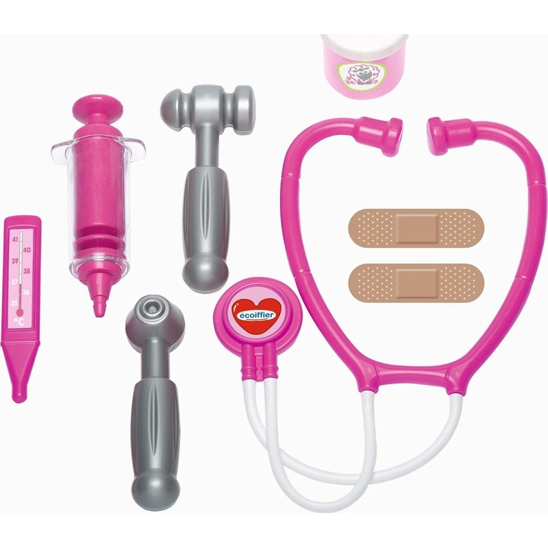 Ecoiffer 2875 Doll Doctor's Case Play Parts Pink