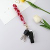Women's Two-tone Macrame Keychain Boho Handmade Weave Wristlet Keychain Wrist