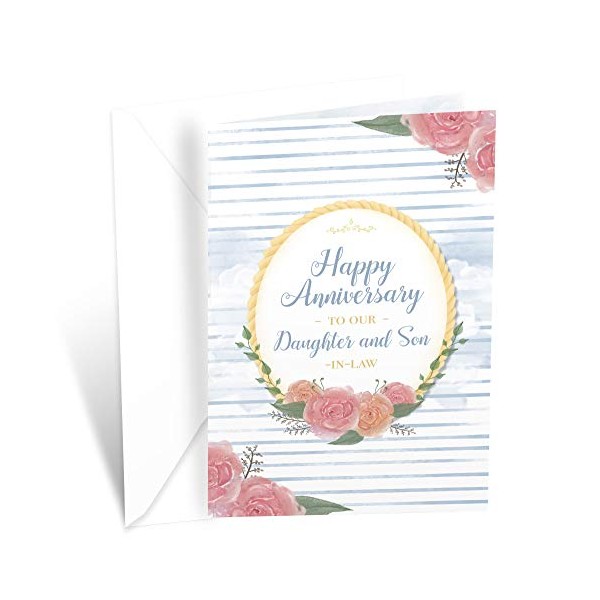 Prime Greetings Anniversary Card For Daughter and Son In Law