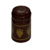 North Mountain Supply Premium PVC Heat Shrink Capsules with Tear Tabs for Wine Bottles - 165 Count - Maroon with Grape Side Print