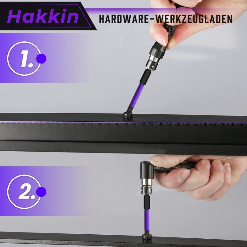 Hakkin Hexagonal Bit Set Long 12 Pieces 65 mm Ball