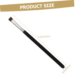 Outanaya 6pcs Flat Eyeliner and Eyebrow Brush Set Fine Tip Makeup Tools for Eye Cosmetics Precision Application for Professional and Everyday Use